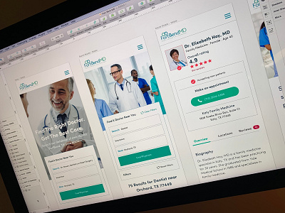 Fort Bend MD - Find a Doctor graphic design icons mobile responsive responsive design ui ui design user experience user interface ux web design