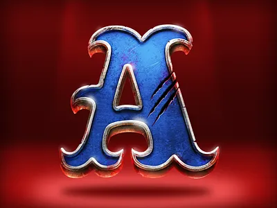 Bloody A digital paint game illustration letter photoshop ui