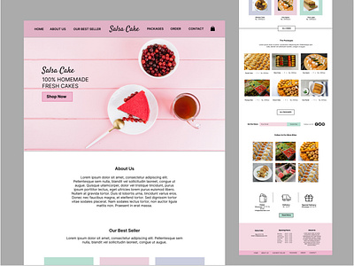 Salsa Cake - Landing page branding design graphic design landing page ui ux web design