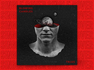 SINGLE | Blowing Candles album cover black collage collageart cover dj edm electro dj electronic ep cover music musician red single single art single cover song song cover spotify spotify cover