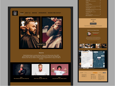 Barbershop - Barbershop landingpage branding design graphic design landing page ui ux web design