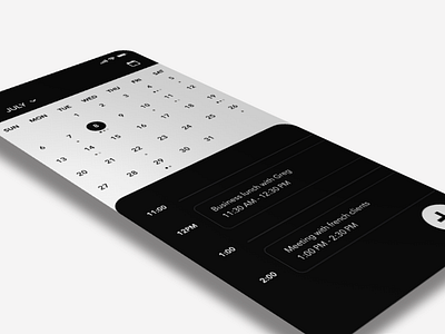 Daily UI Challenge #38 Calendar app calendar challange challenge cta dailyui data design interface ios mobile note reminder schedule schedule app speedyg0nzalesart time user experience web week