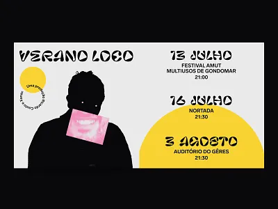 ☀️ Verano Loco ☀️ black branding color comedy design graphic graphicdesign illustration minimalism typogaphy typography