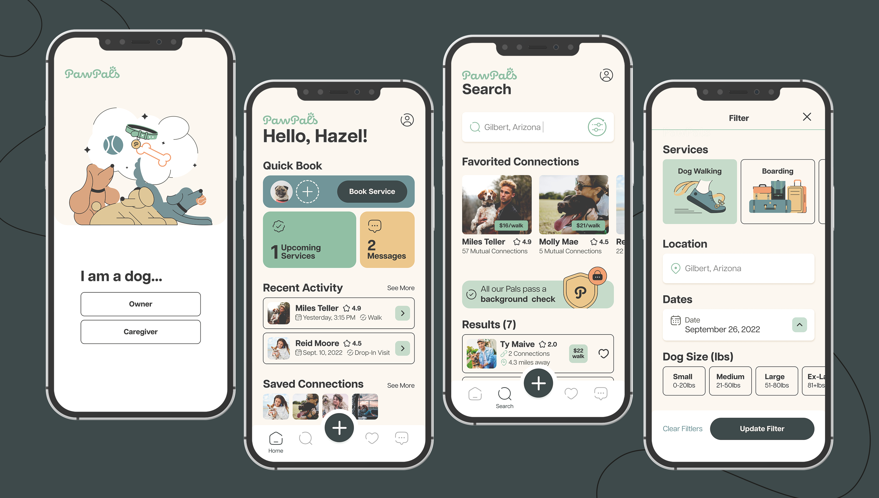 PawPals Pet Service App by Lauren Busselle on Dribbble