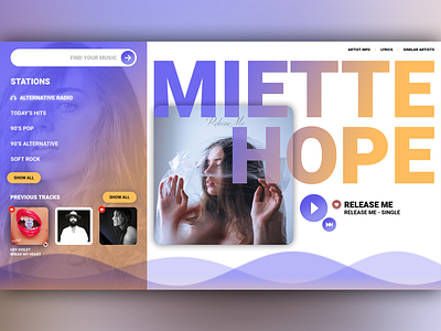 Music Interface interface music photoshop ui ux