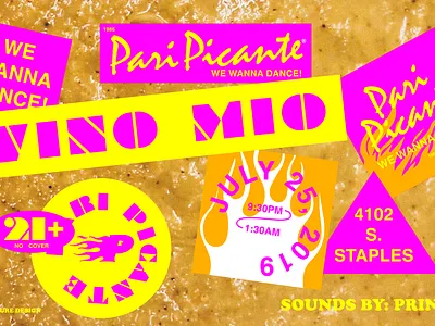 Pari Picante Promo ZOOM branding type typography