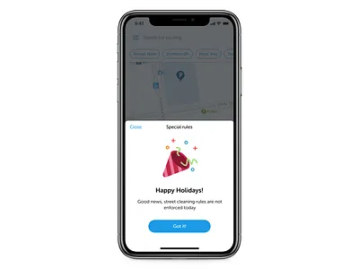 Happy Holidays! 🎉 design florent lenormand parking parking map popup spotangels ui