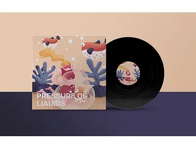 Pressure of liquids album cover illustration