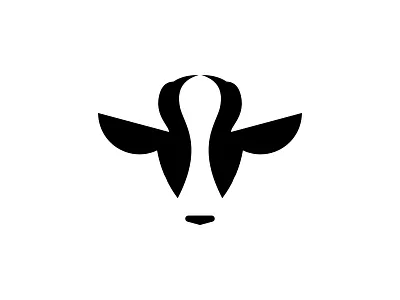 Bubulcus Ibis & Cow animallogo brand branding illustration lettermark logo logodesign negative spacelogo animallogo negativespace