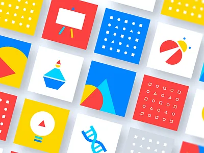 VI pattern branding design