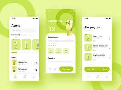 This is a dessert E-commerce App ui 品牌 商标 应用 设计