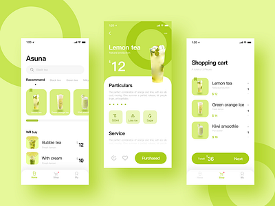 This is a dessert E-commerce App ui 品牌 商标 应用 设计