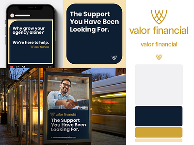 Valor Financial Brand Visuals advertisement brand identity brand visuals branding corporate branding corporate design design digital design graphic design logo