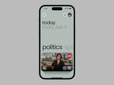 Today's news animation apple design iphone mobile motion motion graphics news ui ux
