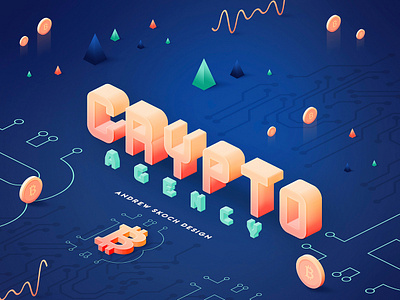 Crypto Agency - Text Effect 3d agency bitcoin bitcoincash crypto ethereum illustration trendy