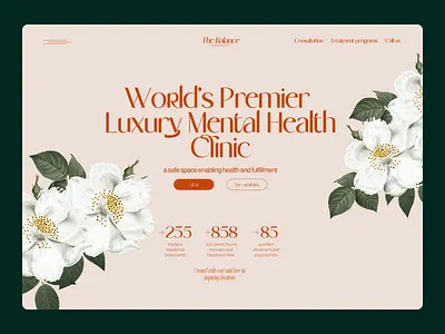 Ui design of hero section for Health Clinic branding creative ui design figma graphic design hero design hero section hero ui illustration logo minimal typography ui ui design ux vector web webdesign website website design