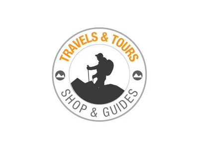 Travels & tours logo company design guide icon logo shopping tourism travel travel app travelling vector