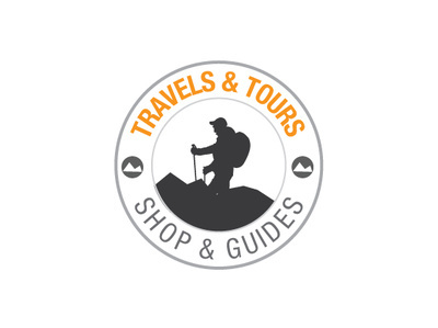 Travels & tours logo company design guide icon logo shopping tourism travel travel app travelling vector