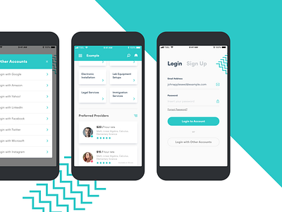 Mobile App - 01 app ui web