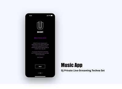 Music App - Case Study (iPhone) application branding design logo mobile streaming ui ux