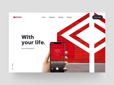 Homepage - Booksbox dennis homepage interface japan one page onepage onepager red sketch tokyo ui ux website with your life