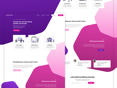 Landing Page - DailyUI #003 dailyui dailyui 003 design landing page ui web webdesign