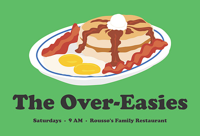 The Over-Easies - Joe Pera graphic design illustration mockup product