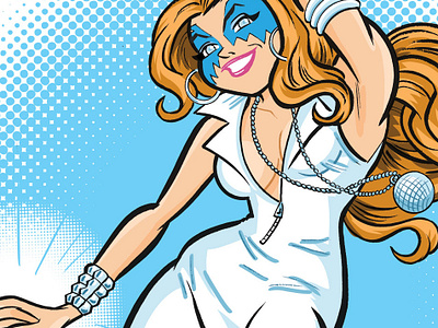 Ullman Dazzler comics fan art illustration marvel