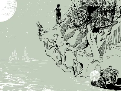 Cover illustration for Codex Magazine (detail) illustration