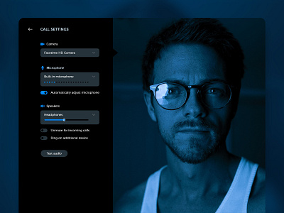 DailyUI 007 - Settings app app design appdesign call communication daily ui dailyui design phone app ui