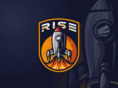 LANDING artwork design esport esports fire flight freefire game illustration landing logo moon pubg rocket space vector