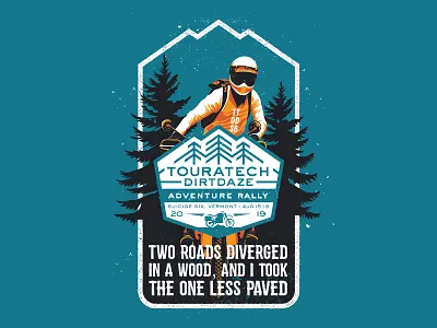 Touratech Dirtdaze adventure dirt daze drawing extreme sport graphicdesign illustration moto rally motorbike motorcycle rally sport t shirt design