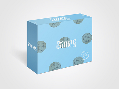The Cookie Co. - Box Packaging Design adobe blue brand branding color creative design designer graphic graphicdesign graphicdesigner icon illustrator logo logodesigner packaging photoshop type typography vector