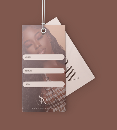 Hair Extension Tag branding design extensions graphic design typography