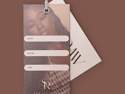 Hair Extension Tag branding design extensions graphic design typography