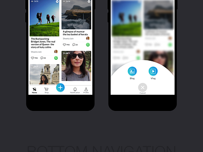 Bottom Navigation bottom nav clean design interface simple ui ux