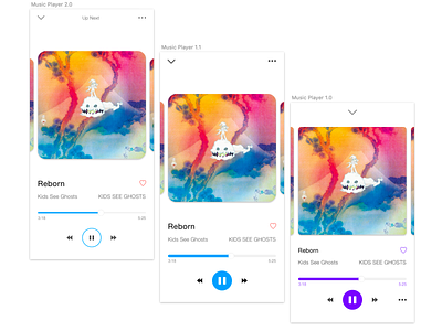 Daily UI #9: Music Player app branding clean daily ui dailyui design ios ios 13 ios app ios design iterations minimal mobile music music app music player redesign sketch sketchapp ui