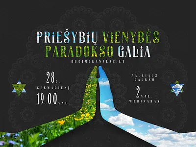 Union of the Opposites - Power of Paradox banner belief budimo kanalas design dream duality god magic mindfulness paradox paulius daukšas prayer praying psychedelic spiritual surreal trippy