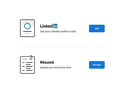 Application Starting Point application button form icon illustration linkedin resume ui design ux design