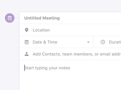 Meetings app concept crm design empty state exploration feature macos saas ui ux