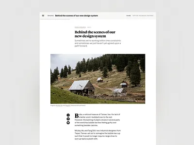 Nice, Very Nice Blog: Article Page article blog blog design blog post editorial