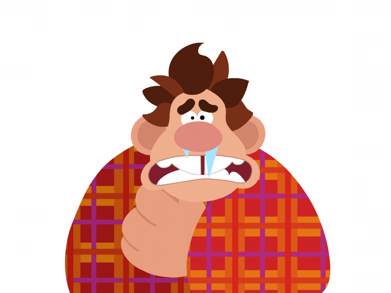 Wreck-It Ralph "Shiver" 2d 2d animation animation character character animation characters disney disney art emoji illustration motion graphics portland wreck it ralph