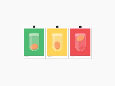 Know Your Eggs art print colorful design egg illustration house warming illustration instruction design kitchen print traffic lights