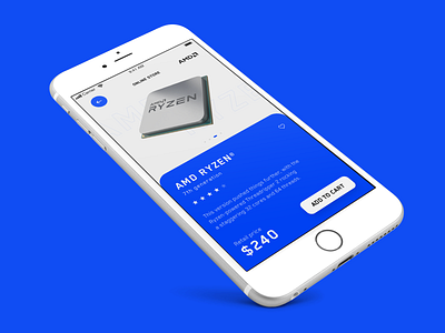 AMD Online Store App - Concept Design app clean design grid interaction layout minimal mockup typography ui ux