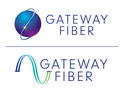 Gateway Fiber - Logo Concepts (Narrowed Down) arch branding fiber gateway globe icon identity internet logo mark st. louis stl technology waves
