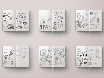 Flyit Sketches arrow bird blue f logo fly logo شعار لوجو لوقو مصمم شعارات