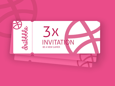 Invite Dribble 3invite dribbble invite player