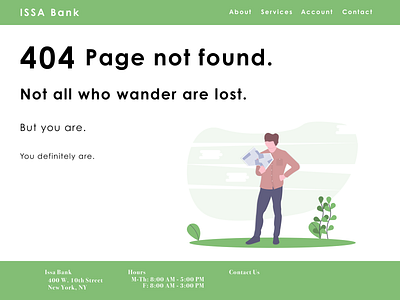 404 Challenge design flat ui