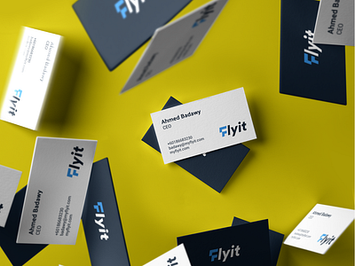 Flyit Stationery arrow bird blue f logo fly logo شعار لوجو لوقو مصمم شعارات