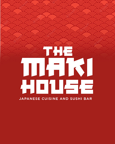 'The Maki House' Logo development brand identity branding design graphic design logo logo development motion graphics restaurant brand